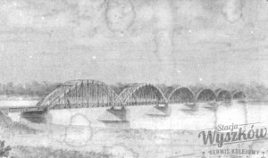 Pierwszy most kolejowy w Wyszkowie nad rzeką Bug, 1897 rok