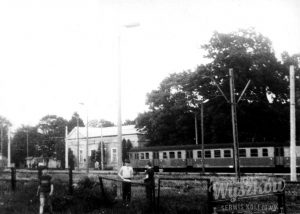 Stacja kolejowa w Wyszkowie po elektryfikacji, lata 80.