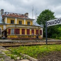 Budynek dworca na stacji Śniadowo